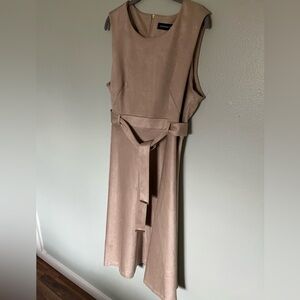 Andrew Marc Tan Midi Dress